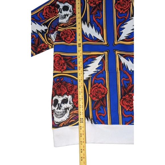 Chinatown Market x The Grateful Dead Border Bandana Hoodie, Skulls Men's Medium - Picture 15 of 16